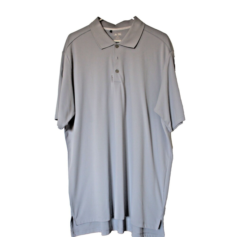 Adidas Golf Adizero Men Grey Polo Shirt Sz 2XL